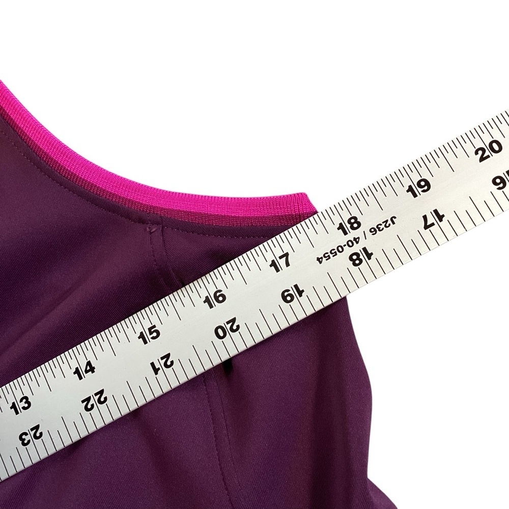 New Balance NB Dry Tennis Dress Plum Pink Trim Drop Waist Athletic Medium - Picture 5 of 15